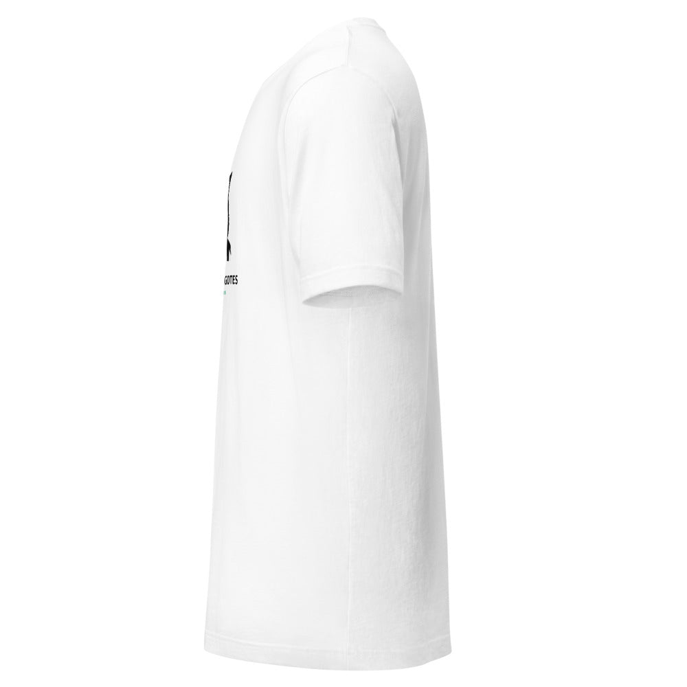 Perfil de camiseta blanca con el diseño aplicado